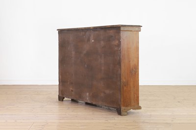 Lot 3 - A George II-style carved pine breakfront side cabinet