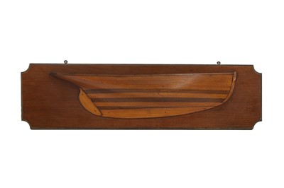 Lot 9 - A ship's half-hull model