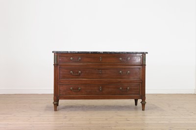Lot 34 - A Louis XVI mahogany commode
