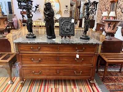Lot 34 - A Louis XVI mahogany commode