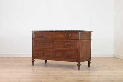 Lot 34 - A Louis XVI mahogany commode