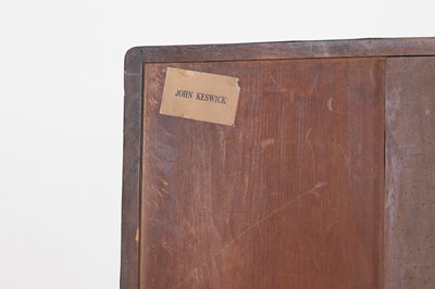 Lot 49 - A camphor wood and brass campaign secretaire chest