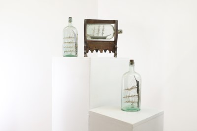 Lot 46 - A group of three ships in bottles