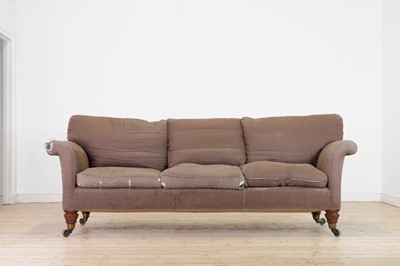 Lot 21 - A Victorian three-seater country house sofa