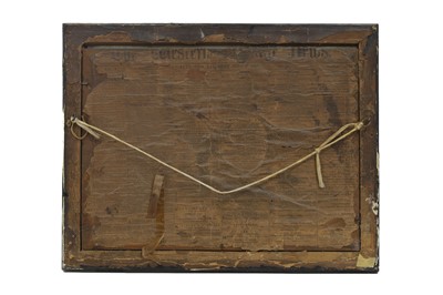 Lot 45 - An export reverse glass painting