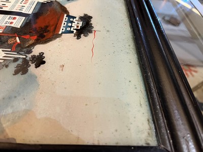 Lot 45 - An export reverse glass painting