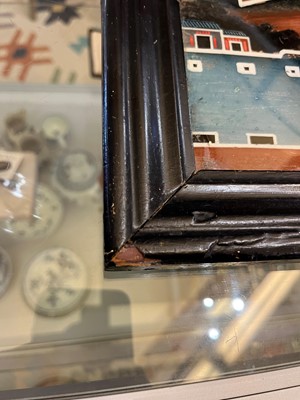 Lot 45 - An export reverse glass painting