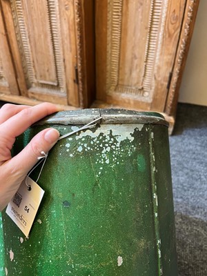 Lot 54 - A toleware and painted wastepaper basket