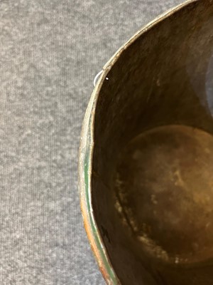 Lot 54 - A toleware and painted wastepaper basket