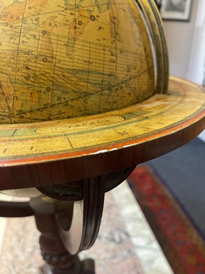 Lot 52 - A pair of terrestrial and celestial library globes by J & W Cary