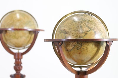 Lot 52 - A pair of terrestrial and celestial library globes by J & W Cary