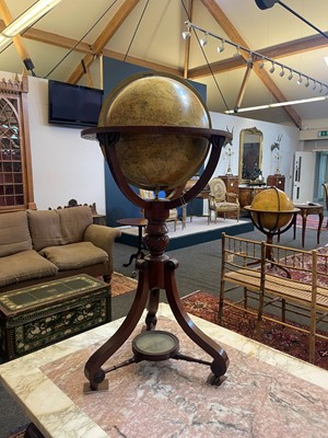 Lot 52 - A pair of terrestrial and celestial library globes by J & W Cary