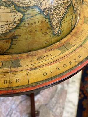 Lot 52 - A pair of terrestrial and celestial library globes by J & W Cary