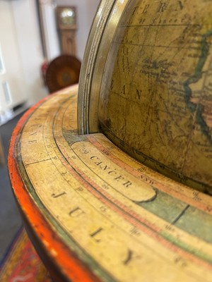 Lot 52 - A pair of terrestrial and celestial library globes by J & W Cary