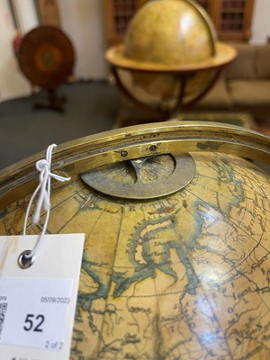 Lot 52 - A pair of terrestrial and celestial library globes by J & W Cary