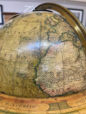 Lot 52 - A pair of terrestrial and celestial library globes by J & W Cary