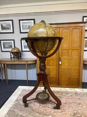 Lot 52 - A pair of terrestrial and celestial library globes by J & W Cary