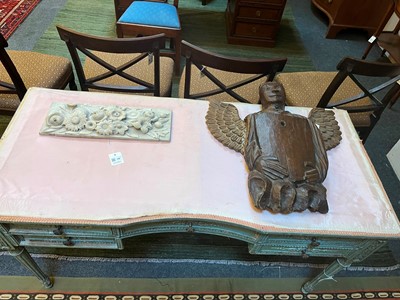 Lot 33 - An early oak architectural fragment