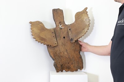 Lot 33 - An early oak architectural fragment
