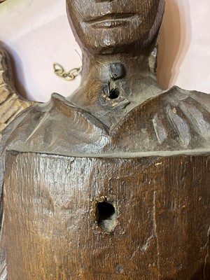 Lot 33 - An early oak architectural fragment