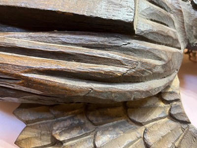 Lot 33 - An early oak architectural fragment