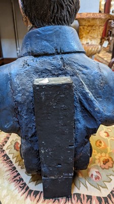 Lot 64 - A carved and painted figurehead