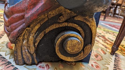 Lot 64 - A carved and painted figurehead