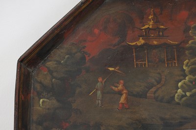Lot 56 - A Regency lacquered and parcel-gilt tray