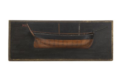 Lot 7 - A ship's half-hull model