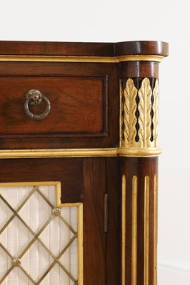 Lot 166 - A pair of Regency-style side cabinets