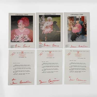 Lot 105 - Dame Barbara Cartland (1901-2000) Christmas cards