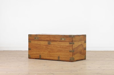 Lot 60 - An export camphor wood chest