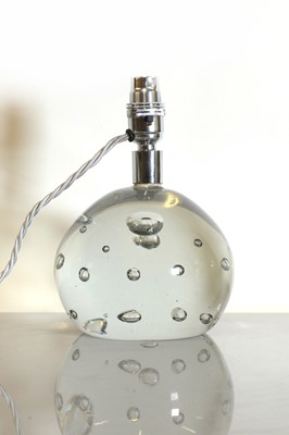 Lot 456 - Two Murano bullicante glass lamps