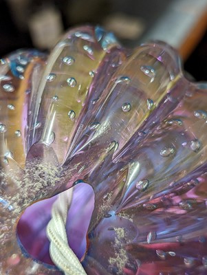 Lot 456 - Two Murano bullicante glass lamps