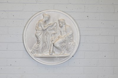 Lot 26 - A modern plaster wall plaque