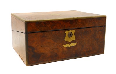 Lot 322 - A Victorian walnut writing slope