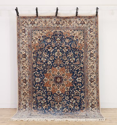 Lot 380 - A Nain rug