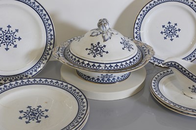 Lot 9 - A 'Gothic' pattern part dinner service