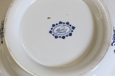 Lot 9 - A 'Gothic' pattern part dinner service