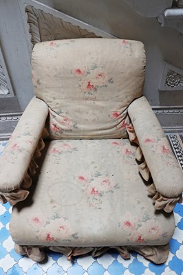 Lot 218 - ☘ A Victorian low-back armchair