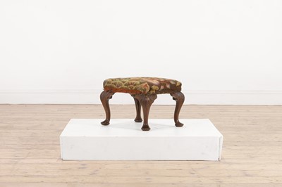 Lot 83 - A small George II mahogany stool
