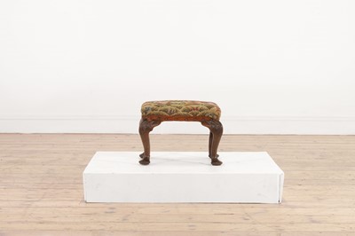 Lot 83 - A small George II mahogany stool