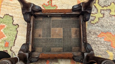 Lot 83 - A small George II mahogany stool