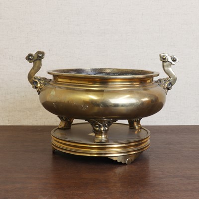 Lot 227 - A Chinese brass incense burner