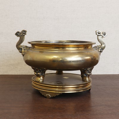 Lot 227 - A Chinese brass incense burner