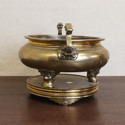 Lot 227 - A Chinese brass incense burner
