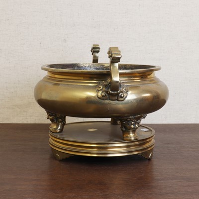 Lot 227 - A Chinese brass incense burner