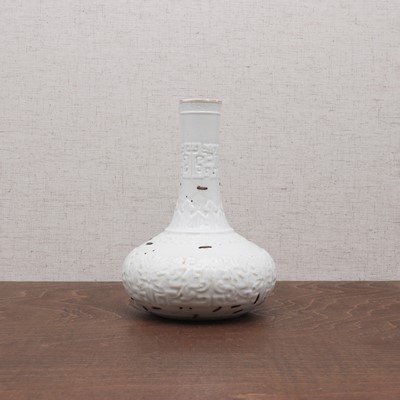 Lot 192 - A Chinese white glazed vase