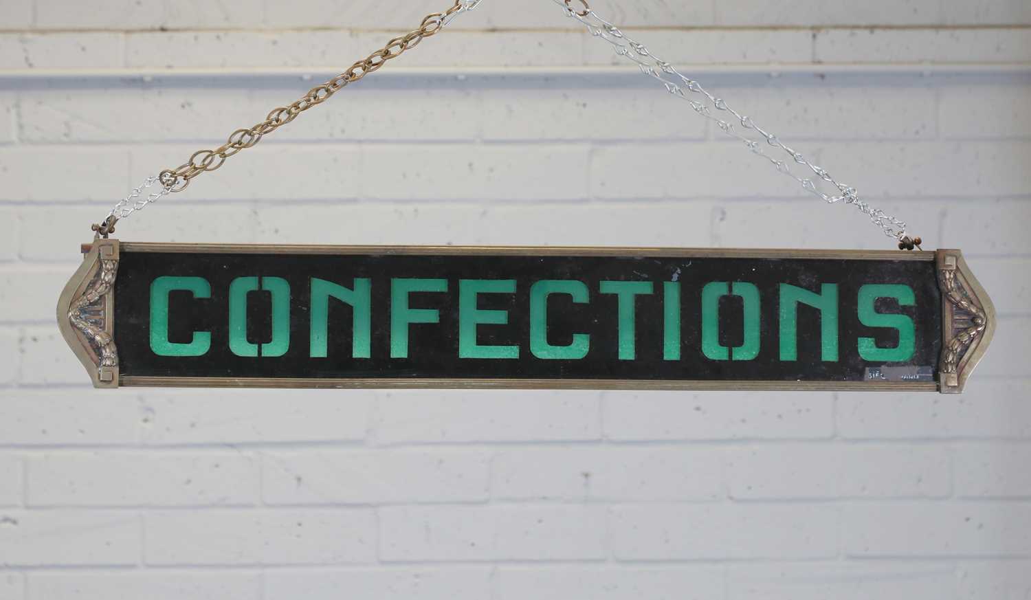 Lot 124 - A French Art Nouveau 'Confections' sign