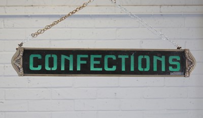 Lot 124 - A French Art Nouveau 'Confections' sign